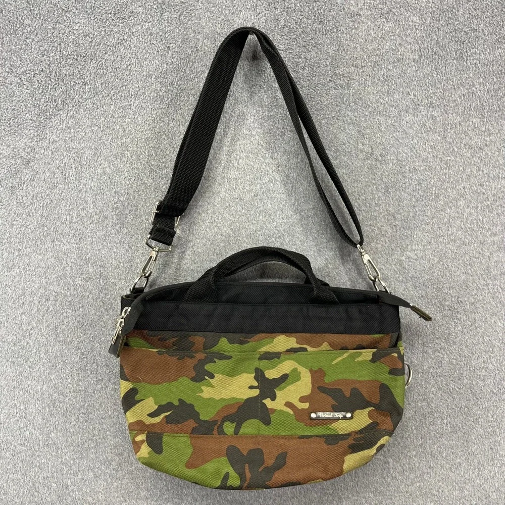 Virtual Trip Messenger Bag Green Camo Canvas nylon Crossbody Streetwear
